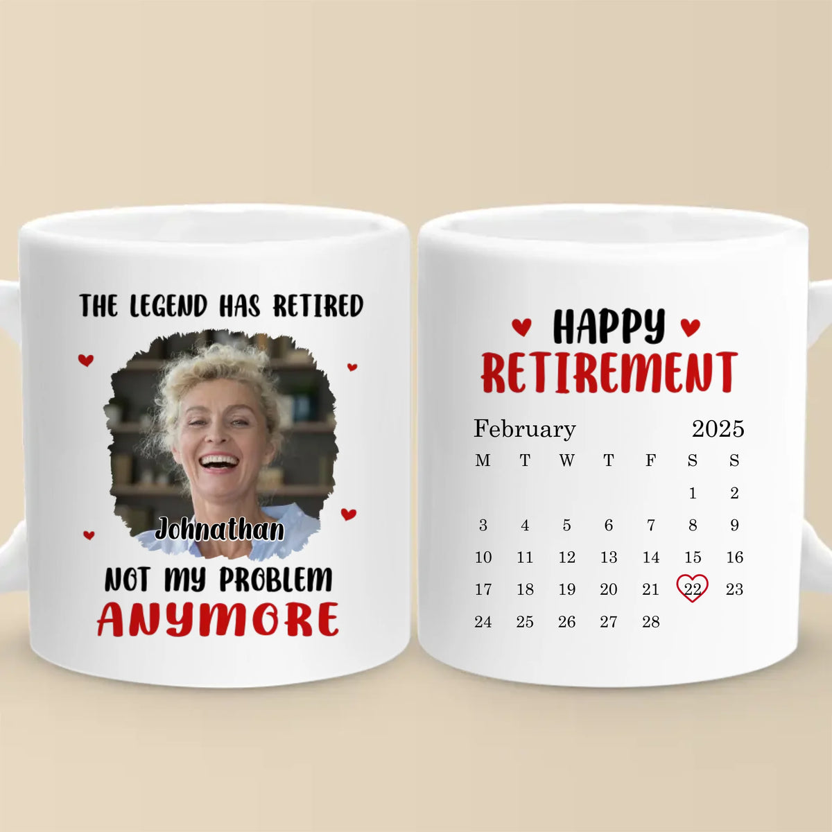 Tasse personnalisée avec photo « La retraite est un nouveau chapitre de la vie » - Cadeau de remerciement pour collègues, collègues de travail, collègues