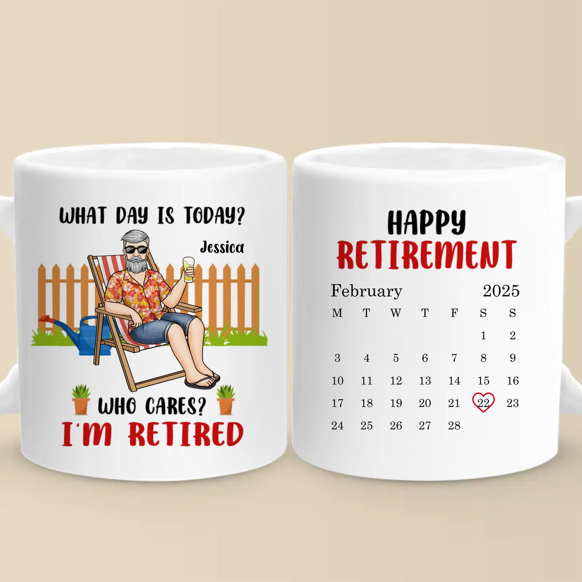 La retraite, c'est la liberté en action - Mug personnalisé pour collègue - Appréciation, cadeau de retraite pour collègues, amis de travail, collègues