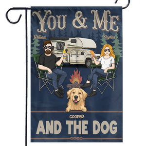 Uniquement nous, câlins et joie remuante – Drapeau personnalisé pour chien – Cadeau pour mari, femme, propriétaires d'animaux, amoureux des animaux