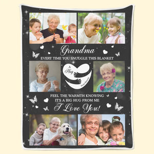 Couverture personnalisée avec photo : ressentez la chaleur de grand-mère ! Cadeau pour maman et grand-mère