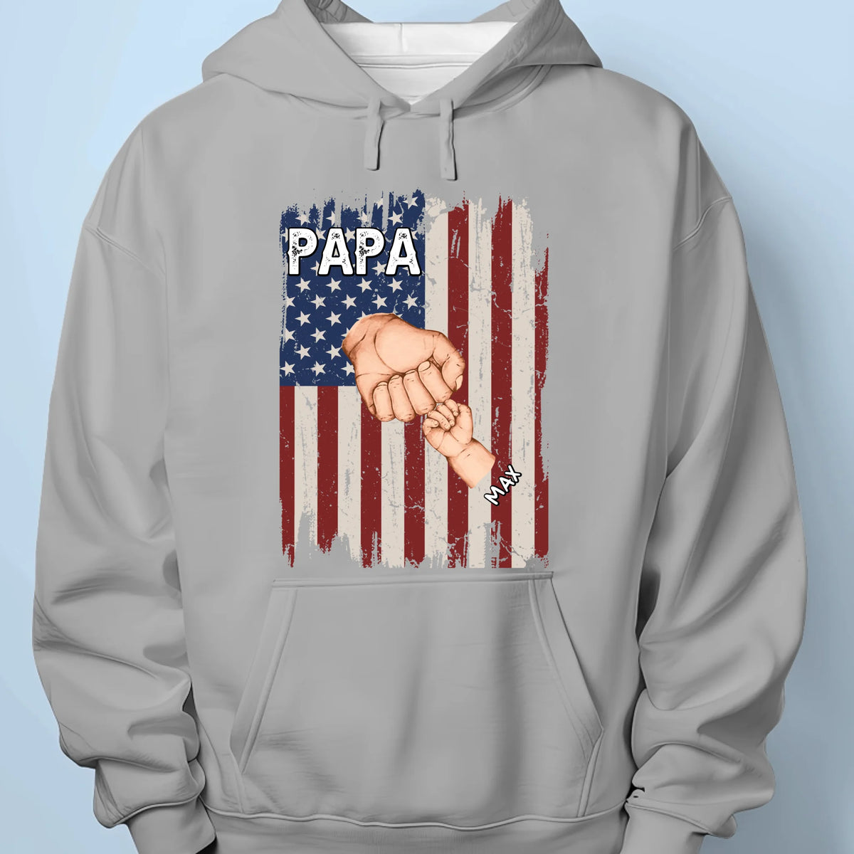 Créé par papa, inspiré par grand-père - T-shirt unisexe personnalisé pour la famille, t-shirt premium, sweat à capuche - Cadeau de fête des pères pour papa, grand-père