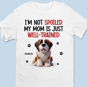 Mes parents sont bien dressés ! T-shirt unisexe personnalisé pour chien, haut de gamme, sweat à capuche ! Cadeau pour propriétaires et amoureux des animaux.