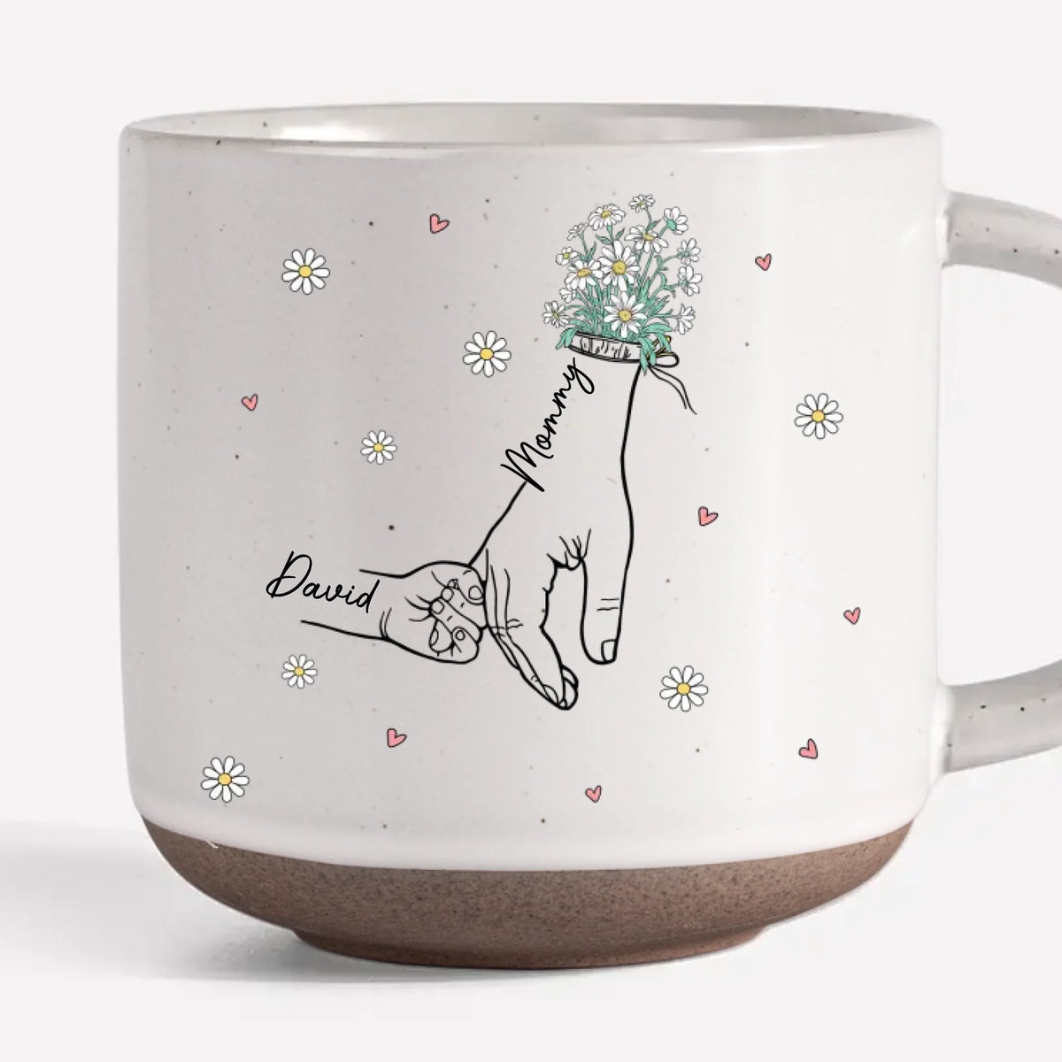 Parfait pour honorer la femme qui fait tout - Tasse en poterie imprimée personnalisée pour la famille - Cadeau pour maman, grand-mère