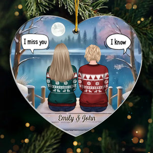 Votre présence nous manque, votre souvenir est précieux - Ornement commémoratif personnalisé - Forme personnalisée en acrylique - Cadeau de condoléances, cadeau de Noël pour les membres de la famille