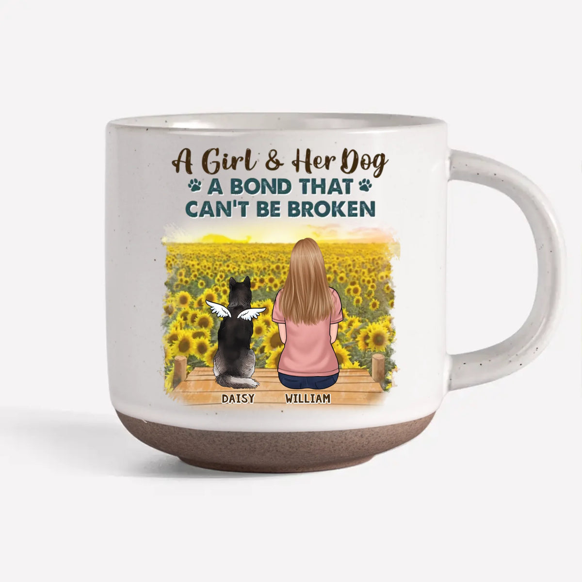 Les amis à fourrure sont les meilleurs compagnons - Mug en céramique imprimé personnalisé pour chien - Cadeau pour les propriétaires et les amoureux des animaux
