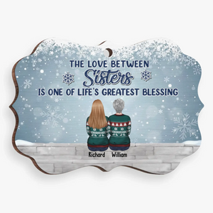 Noël est encore plus spécial quand on le passe avec ses frères et sœurs ! Décoration familiale personnalisée en bois et acrylique, forme Benelux. Cadeau de Noël pour les membres de la famille, les frères et sœurs.