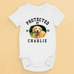 Body bébé personnalisé avec photo « Loyalty Has Four Paws » - Cadeau de naissance, pour propriétaires d'animaux et amoureux des animaux