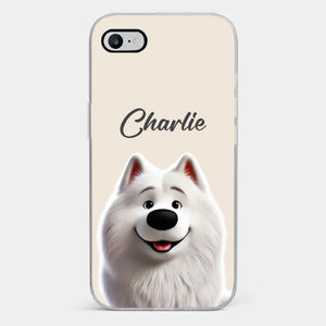 Petit Snoot, Grand Amour – Coque de téléphone transparente personnalisée pour chien et chat – Cadeau pour propriétaires et amoureux des animaux