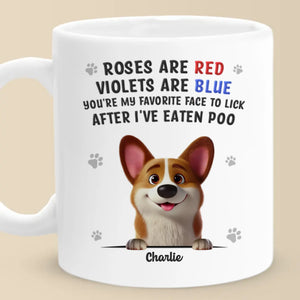 Les baisers baveux sont mon langage d'amour - Mug personnalisé pour chien - Cadeau pour les propriétaires d'animaux et les amoureux des animaux