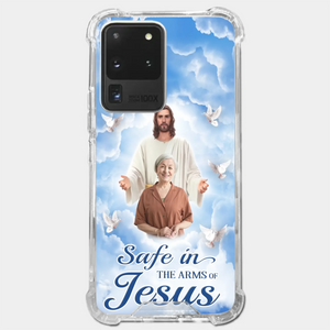 Photo personnalisée, aussi belle qu'une étoile brillante - Coque de téléphone transparente personnalisée commémorative - Cadeau de condoléances pour les membres de la famille