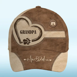 L'amour de papa crée des fondations solides - Casquette personnalisée pour la famille, casquette classique à imprimé intégral - Cadeau pour les membres de la famille