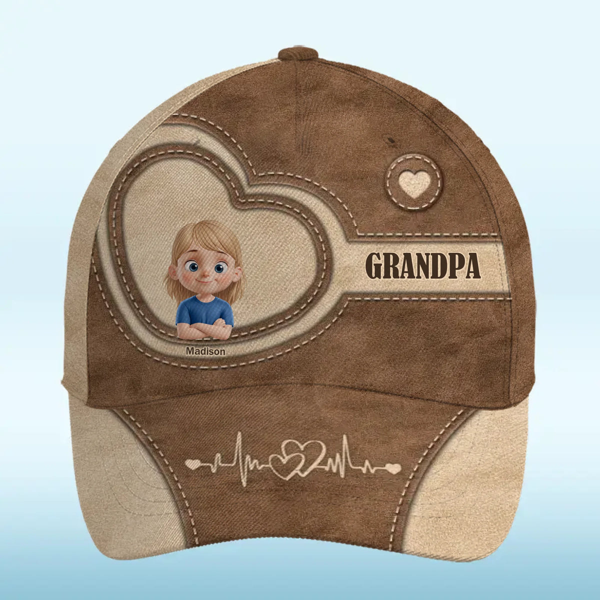 Lien familial indéfectible - Casquette personnalisée pour la famille, casquette classique à imprimé intégral - Cadeau pour les membres de la famille