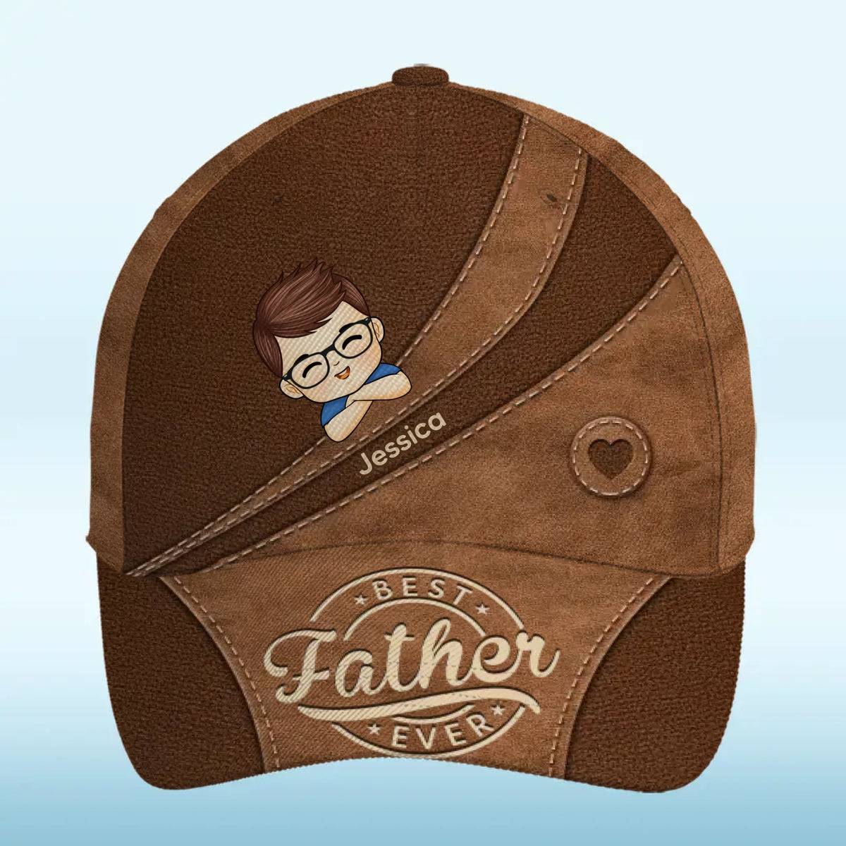 Toujours reconnaissant, toujours aimé - Casquette personnalisée pour la famille, casquette classique à imprimé intégral - Cadeau pour les membres de la famille