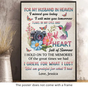 Les souvenirs nous unissent - Affiche verticale personnalisée commémorative - Cadeau de condoléances pour les membres de la famille