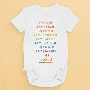 Born To Shine, Born To Love - Family Personalized Custom Baby Onesie - Gift For Baby Kids, Newborn Baby