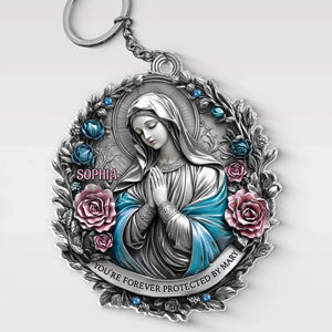 Aucune tempête ne peut ébranler votre foi - Porte-clés personnalisé en acrylique - Cadeau de condoléances pour les membres de la famille