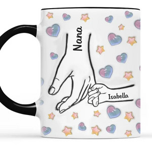 Des liens familiaux éternels - Mug personnalisé avec effet gonflable 3D imprimé - Cadeau de fête des mères pour maman et grand-mère