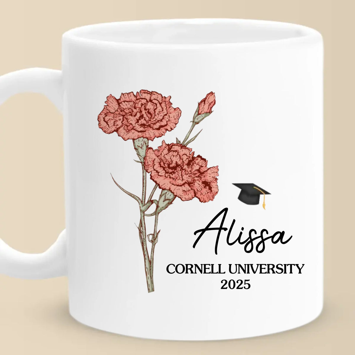 Rêvez grand, travaillez dur, restez concentré - Tasse personnalisée pour la famille - Cadeau de remise de diplôme pour les membres de la famille, les frères et sœurs