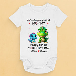 Our First Mother’s Day Together - Family Personalized Custom Baby Onesie - Mother's Day, Baby Shower Gift, Gift For First Mom