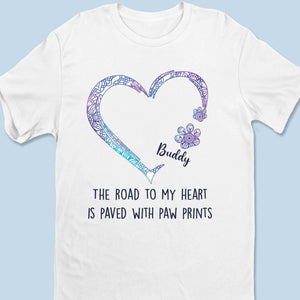 Chaque empreinte de patte raconte une histoire - T-shirt unisexe personnalisé pour chien, t-shirt premium, sweat à capuche - Cadeau pour propriétaires et amoureux des animaux