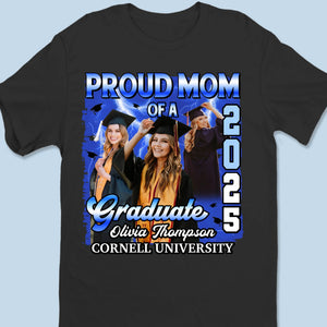 Custom Photo Her Success, My Pride - Family Personalized Custom Unisex T-shirt, Premium T-shirt, Hoodie - Graduation Gift For Family Members, Siblings, Brothers, Sisters