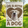 Dogs Make The Best Companions - Dog Personalized Custom Flag - Gift For Pet Owners, Pet Lovers