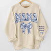 Love Starts With Mama - Family Personalized Custom Unisex Sweatshirt, Hoodie With Design On Sleeve - Mother's Day, Gift For Mom, Grandma