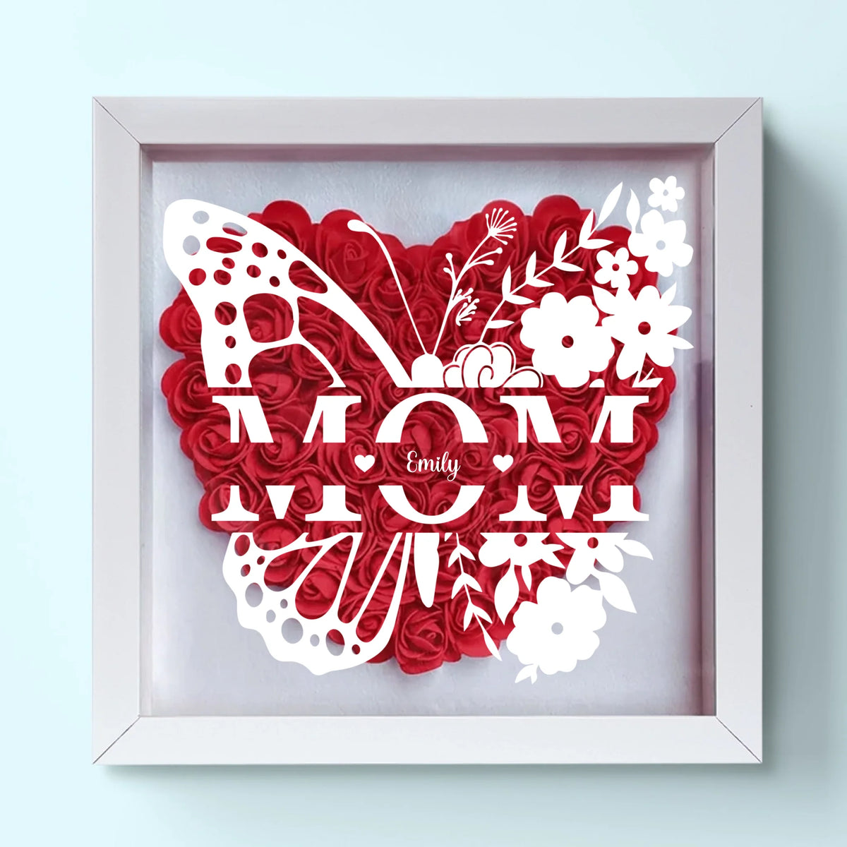 Je t'aime, toujours et pour toujours - Boîte à fleurs personnalisée pour la famille - Fête des mères, cadeau pour maman, grand-mère