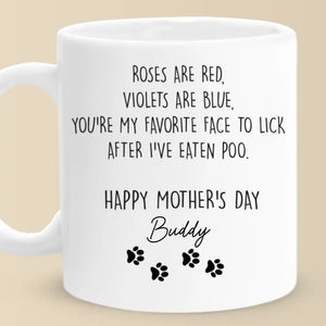 Je t'aime plus que des friandises - Mug personnalisé pour chien et chat - Cadeau pour propriétaires et amoureux des animaux