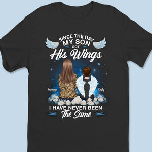 L'esprit d'un fils vit dans mon âme - T-shirt unisexe personnalisé commémoratif, t-shirt premium, sweat à capuche - Cadeau de condoléances pour les membres de la famille, fille, fils