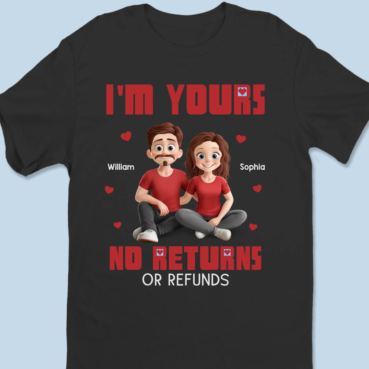 T-shirt unisexe personnalisé pour couple, haut de gamme, sweat à capuche, cadeau pour mari et femme, anniversaire