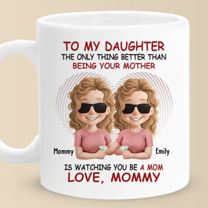 Te voir devenir maman est ma plus grande joie - Mug personnalisé pour la famille - Fête des mères, cadeau pour fille
