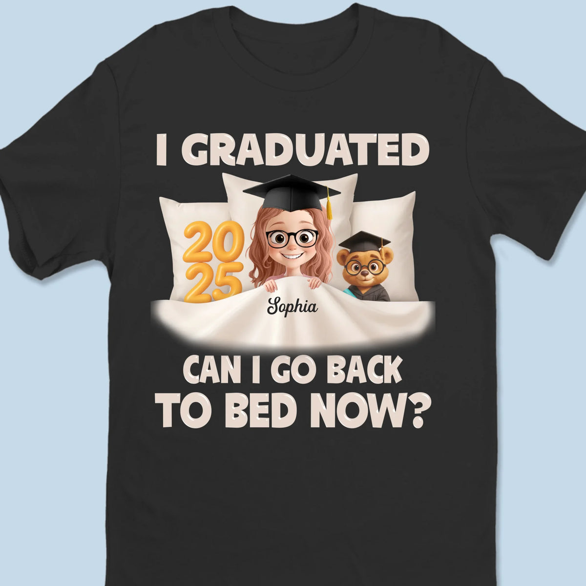 T-shirt unisexe personnalisé, haut de gamme, sweat à capuche, cadeau de remise de diplôme pour les membres de la famille, les frères et sœurs.