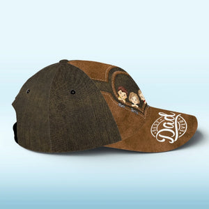 Papa, propulsé par les câlins, alimenté par l'amour - Casquette personnalisée pour la famille, casquette classique à imprimé intégral - Nouveauté, fête des pères, cadeau pour papa, grand-père