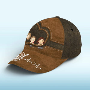 Un grand amour sous un petit chapeau ! Casquette personnalisée pour toute la famille, imprimé intégral, classique ! Nouveauté, fête des pères, cadeau pour papa et grand-père.