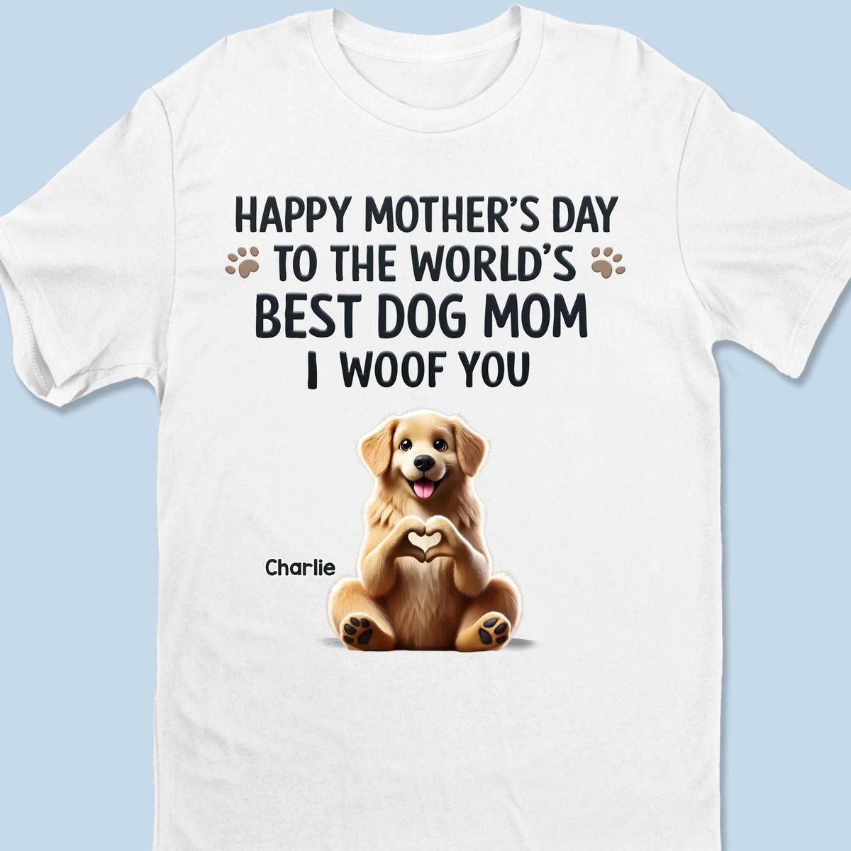 L'amour d'une maman chien est incomparable - T-shirt unisexe personnalisé pour chien, t-shirt premium, sweat à capuche - Fête des Mères, cadeau pour les propriétaires d'animaux et les amoureux des animaux