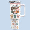 My Kids Have Paws - Dog Personalized Custom 3D Inflated Effect Printed 40 Oz Stainless Steel Tumbler With Handle - Gift For Pet Owners, Pet Lovers