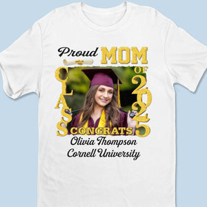 T-shirt personnalisé avec photo « Larmes et acclamations » - T-shirt unisexe personnalisé, haut de gamme, sweat à capuche - Cadeau de fin d'études pour les membres de la famille, les frères et sœurs