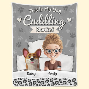 Couverture câline « Ceci est mon chien » – Couverture personnalisée pour chien – Cadeau pour les propriétaires d'animaux et les amoureux des animaux
