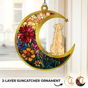 Tu as rempli ma vie d'amour et mon cœur de joie - Attrape-soleil personnalisé à suspendre à une fenêtre - Cadeau de condoléances pour les propriétaires d'animaux et les amoureux des animaux
