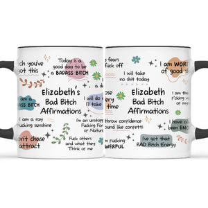 Je suis naturellement un dur à cuire - Tasse personnalisée avec affirmation - Cadeau de Noël pour vous-même
