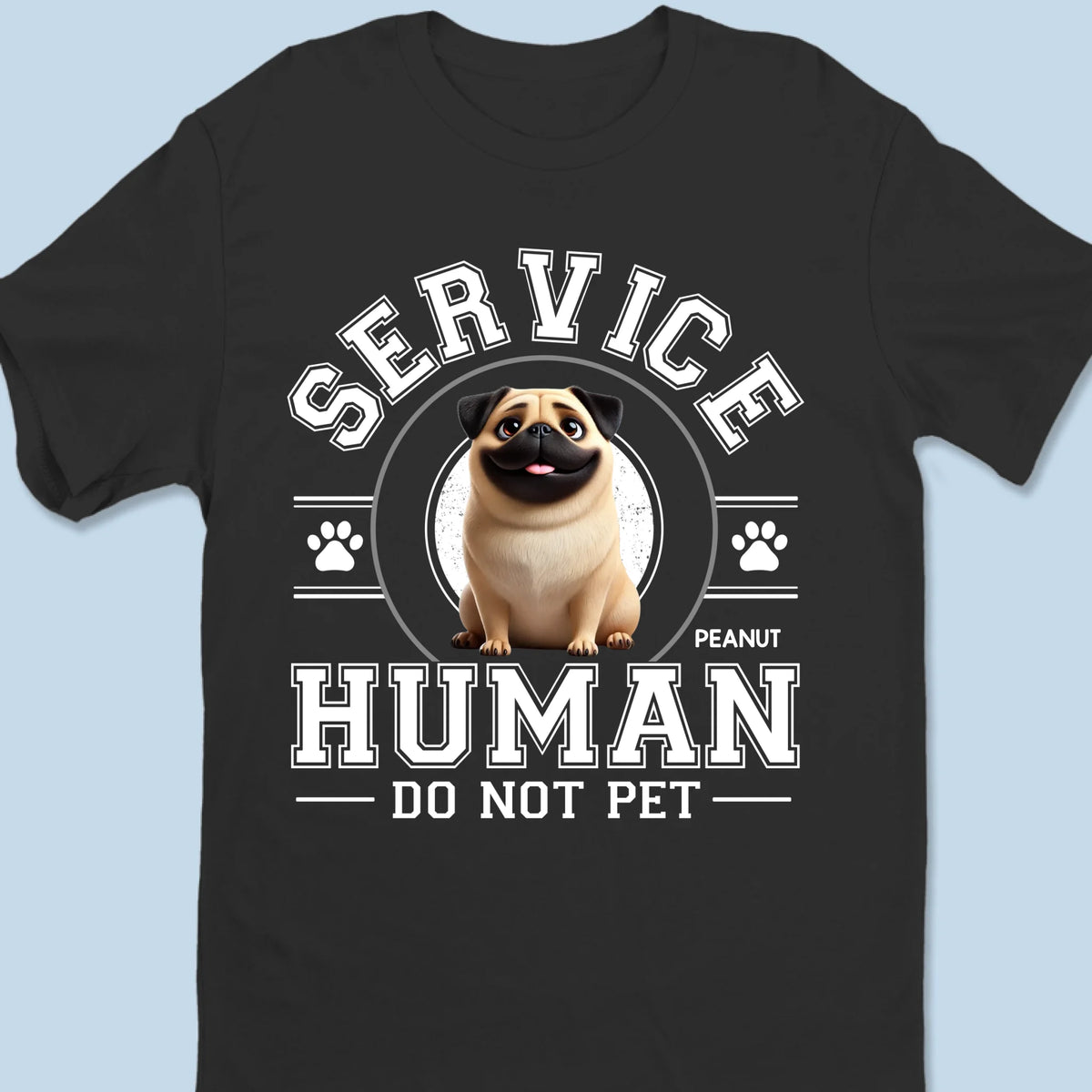 Je dirige cette maison - T-shirt unisexe personnalisé pour chien, t-shirt premium, sweat à capuche - Fête des mères, fête des pères, cadeau pour maman, papa, propriétaires d'animaux, amoureux des animaux