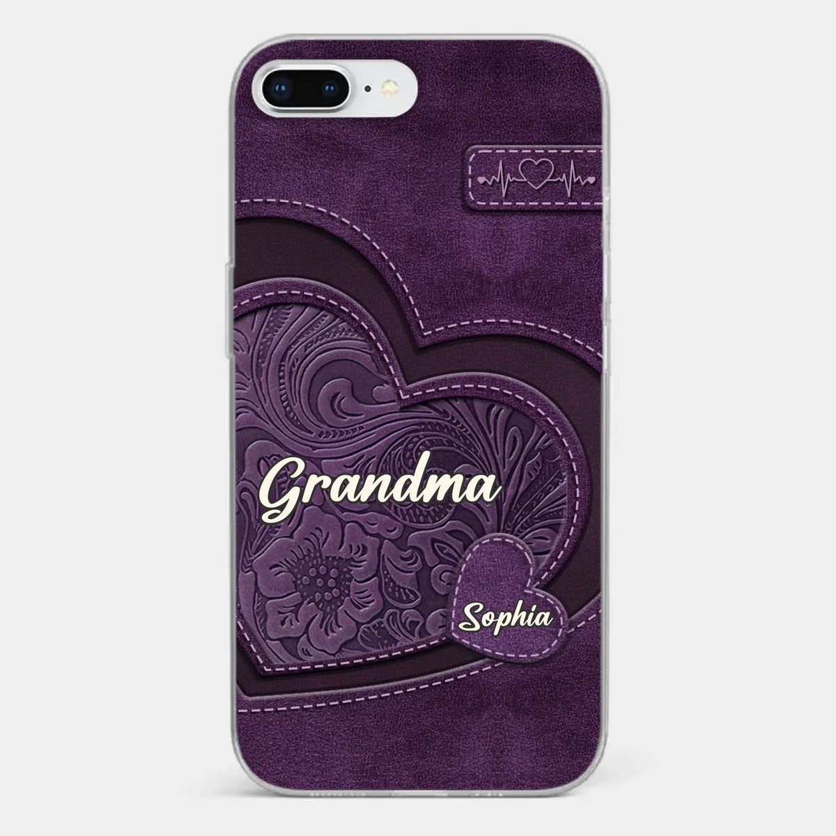 Grandma, Your Love Has Shaped Me In Lasting Ways - Family Personalized Custom Clear Phone Case - Gift For Mom, Grandma