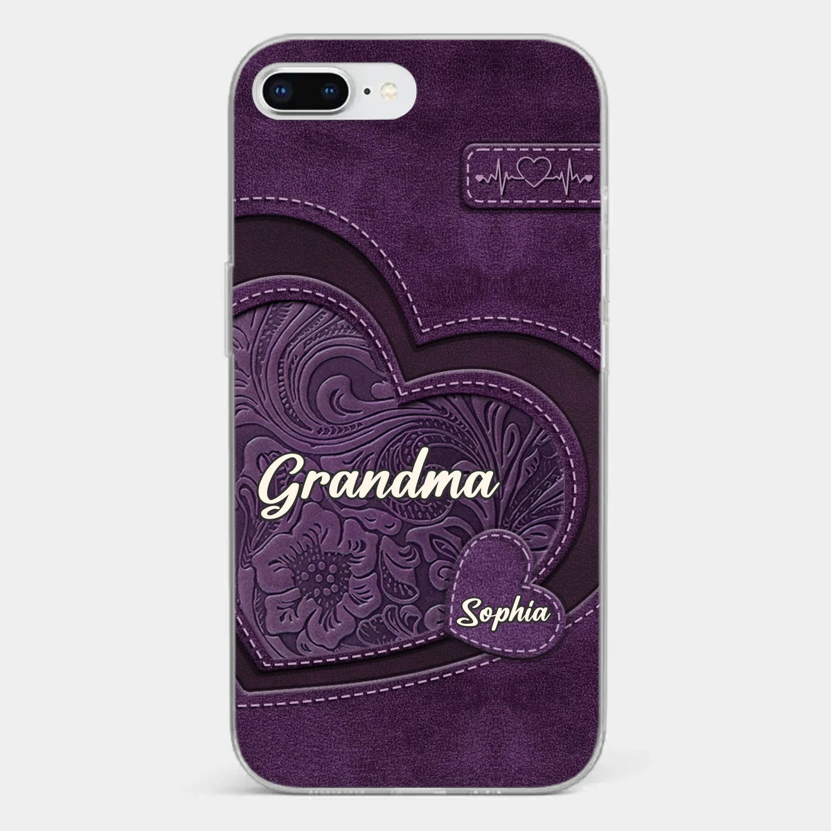 Grandma, Your Love Has Shaped Me In Lasting Ways - Family Personalized Custom Clear Phone Case - Gift For Mom, Grandma
