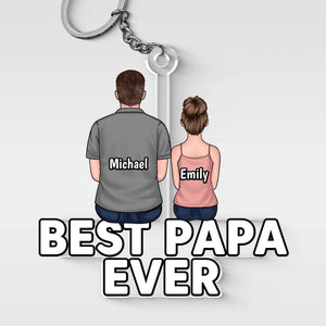 Tu nous rends fiers, papa - Porte-clés personnalisé en acrylique de forme personnalisée - Fête des pères, cadeau pour papa, grand-père