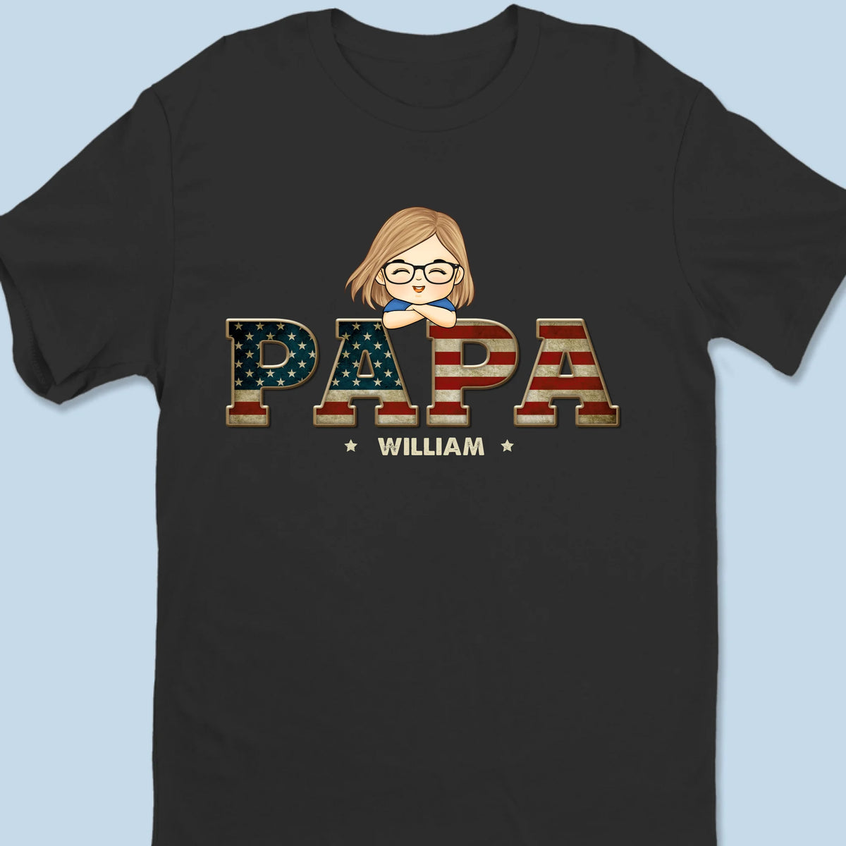 Meilleur papa du monde - T-shirt unisexe personnalisé pour la famille, t-shirt premium, sweat à capuche - Fête des pères, cadeau pour papa, grand-père