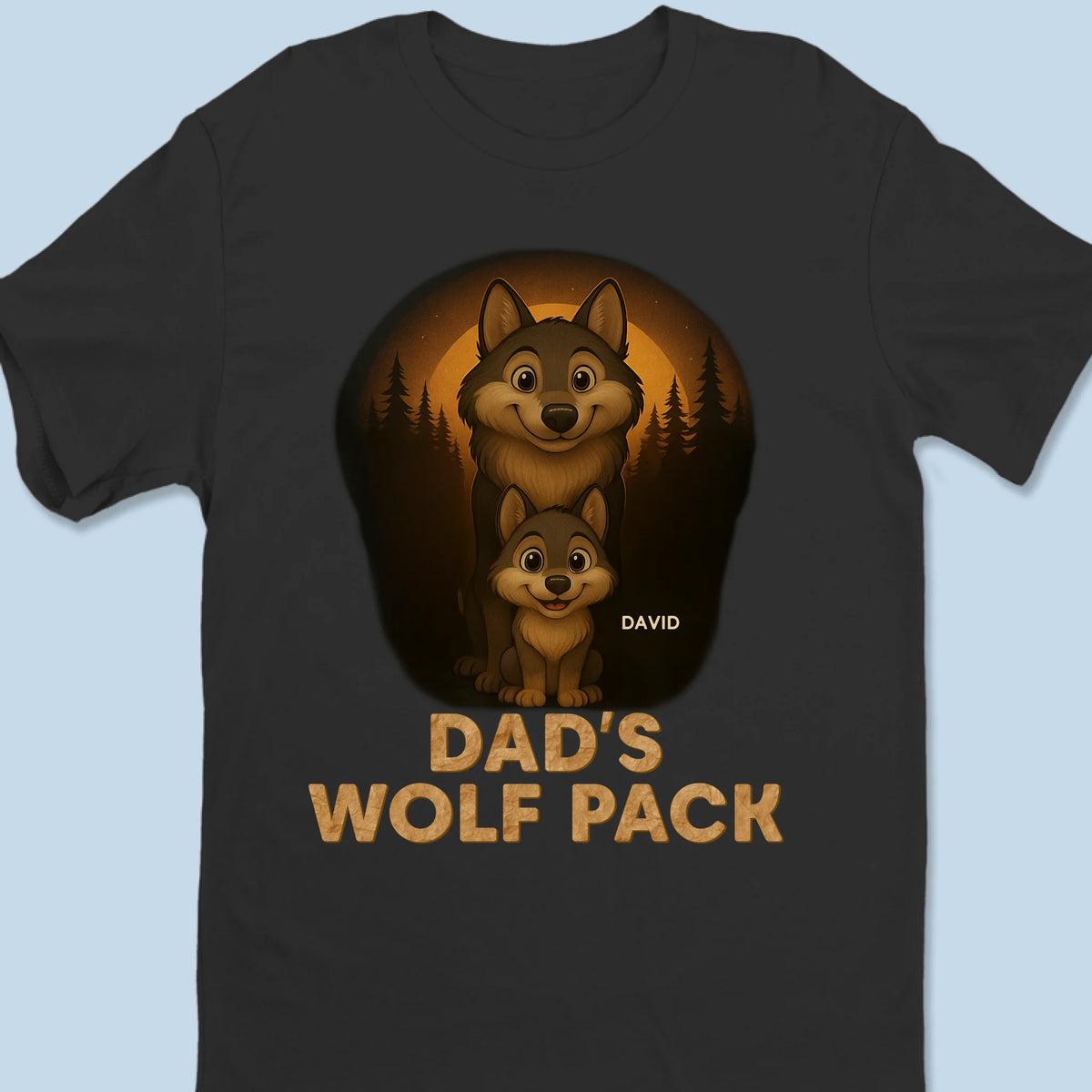 Né pour mener la meute - T-shirt unisexe personnalisé pour la famille, T-shirt premium, sweat à capuche - Fête des pères, cadeau pour papa, grand-père