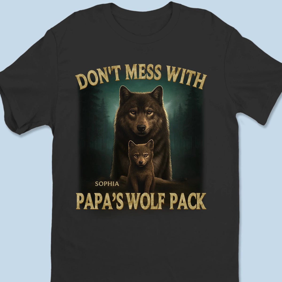 Fidèle à l'Alpha, toujours - T-shirt unisexe personnalisé pour la famille, T-shirt premium, sweat à capuche - Fête des pères, cadeau pour papa, grand-père