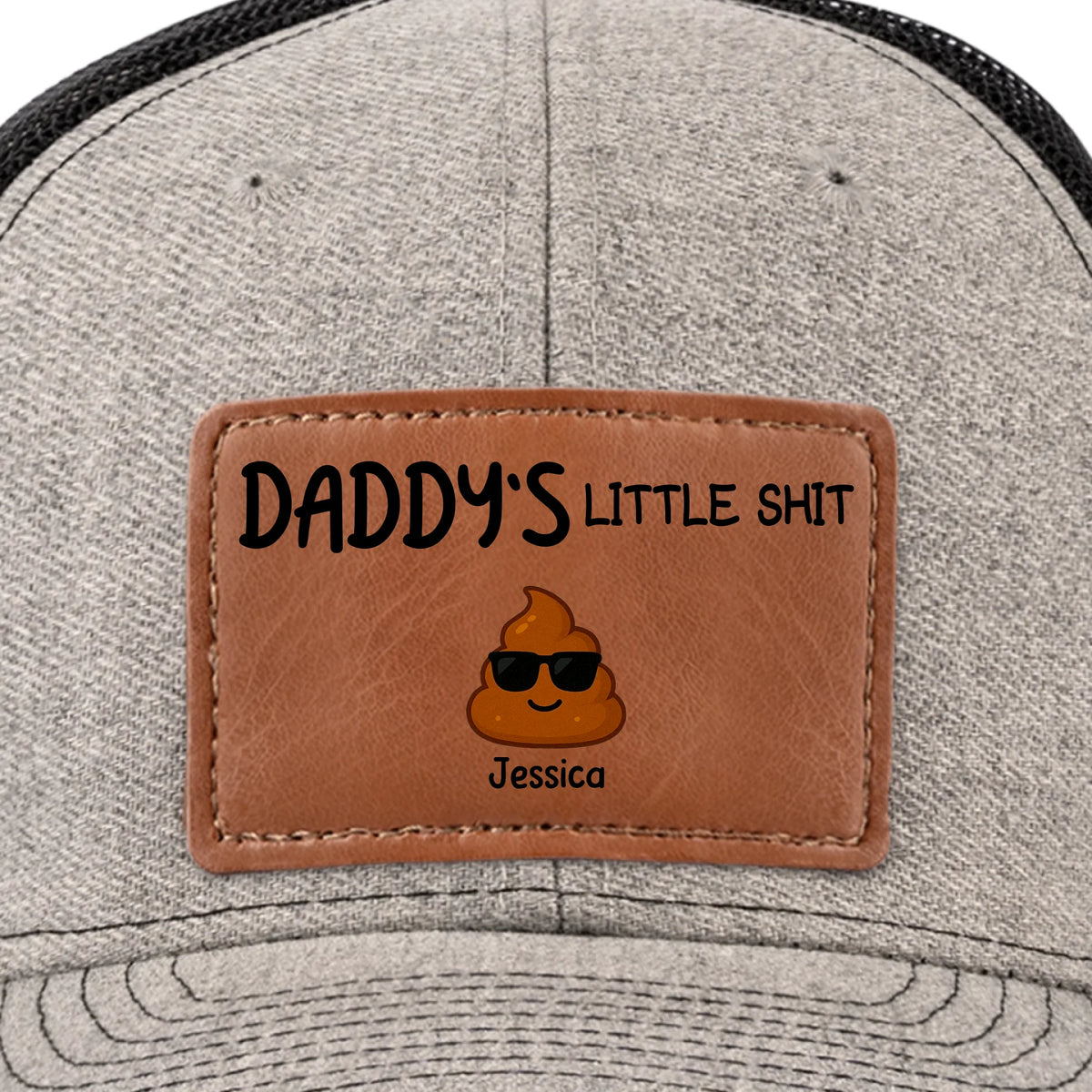 Fier créateur du chaos depuis sa naissance - Chapeau personnalisé en cuir avec patch - Fête des pères, cadeau pour papa, grand-père