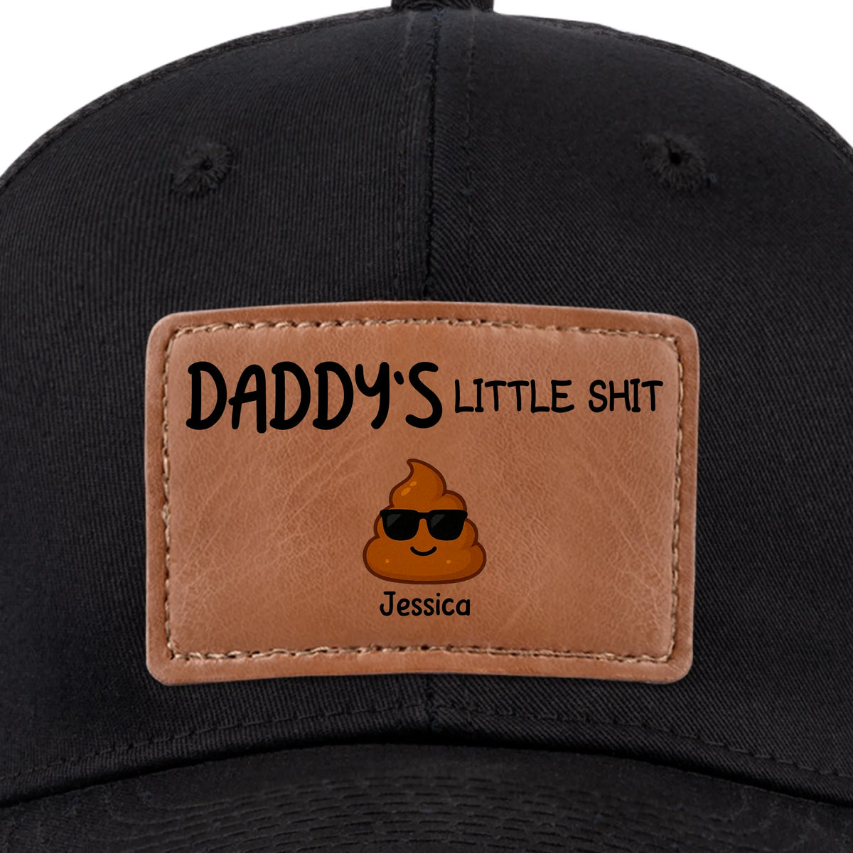 Fier créateur du chaos depuis sa naissance - Chapeau personnalisé en cuir avec patch - Fête des pères, cadeau pour papa, grand-père